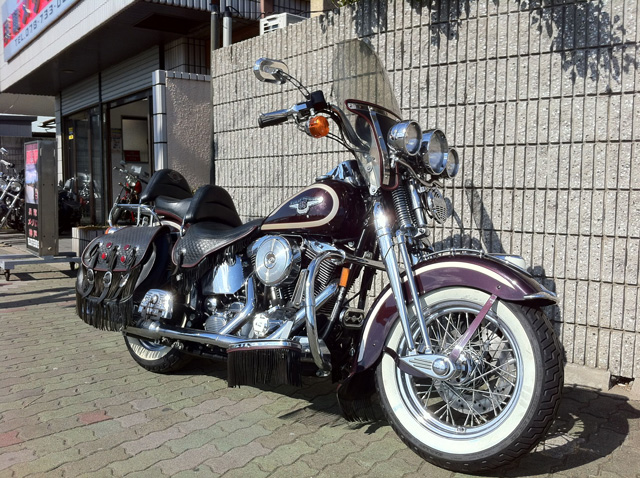 ハーレーダビッドソン FLSTS 純正シート 95th バーガンディ ハーレー