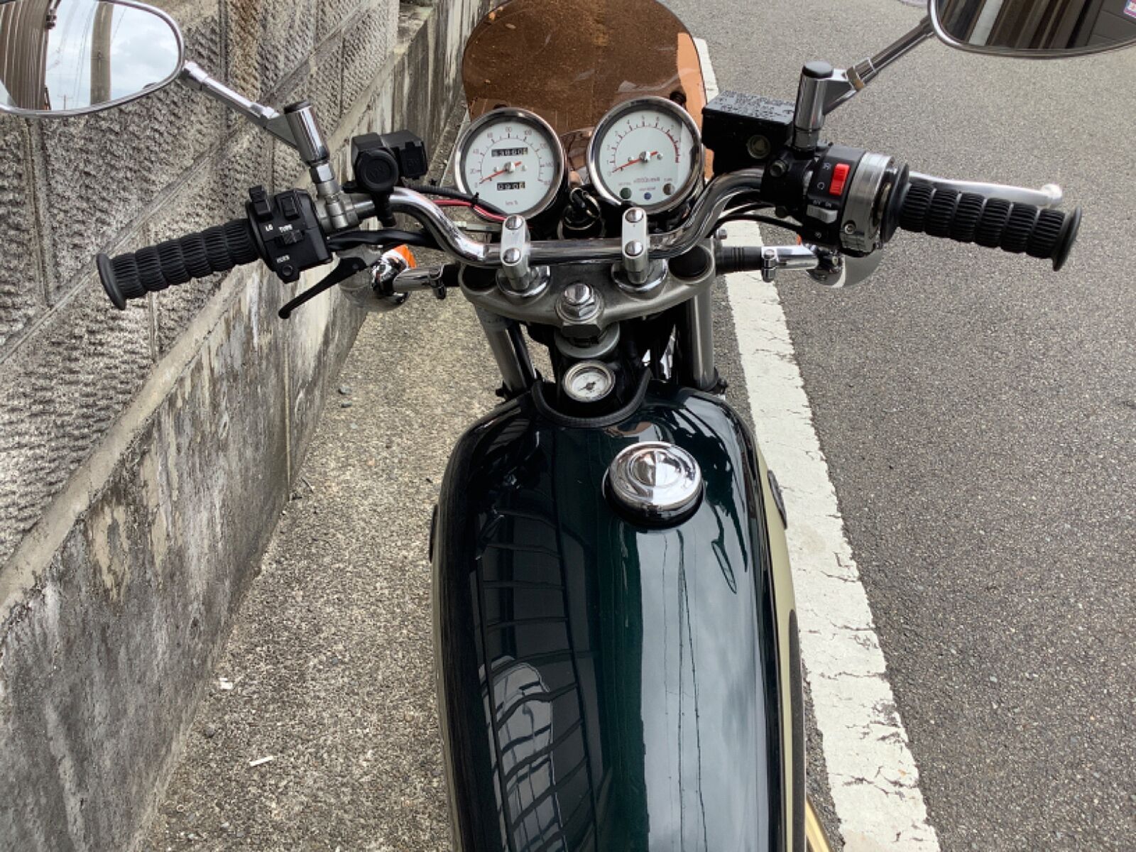 ヤマハ SR400 ディスク ペイトンマフラー、ハイスロ、FCRキャブ