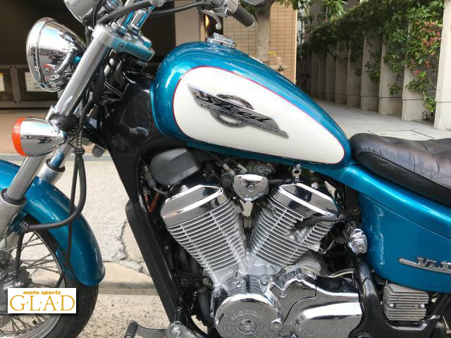 ホンダ スティード400 VLX・フロントタイヤ新品・前後ブレーキ